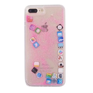 APP透明流沙手機殼-DoubleBear