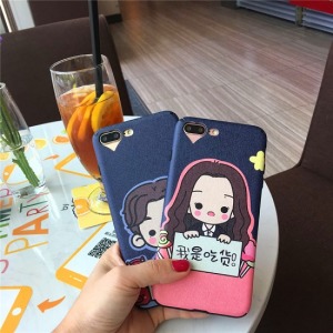 我是吃貨矽膠情侶手機軟殼-DoubleBear