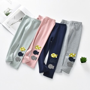 三隻小魚薄款內搭褲-DoubleBear