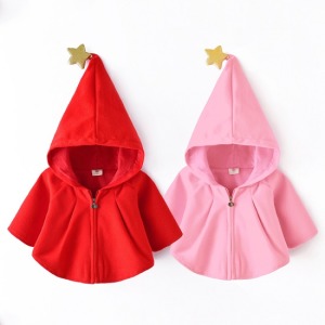 可愛小精靈披風外套-DoubleBear