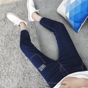 簡約口袋迷彩單寧長褲-DoubleBear