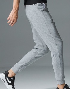 印花拼布束口長褲-DoubleBear