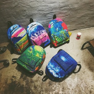 森林系街拍風渲染後背包-DoubleBear