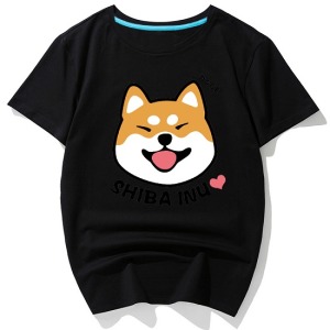 可愛忠犬小八愛心短T-DoubleBear