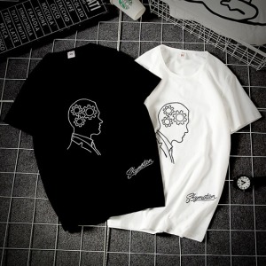 機械式齒輪頭腦創意短T-DoubleBear