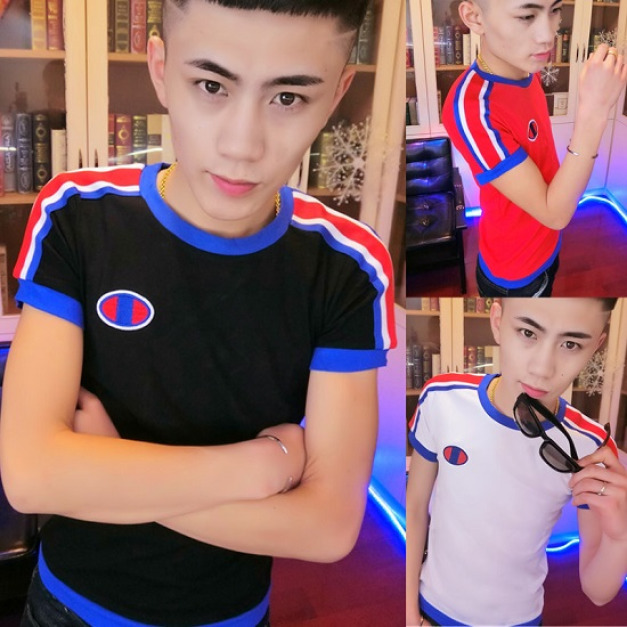 年輕小夥子最愛撞色短T-DoubleBear