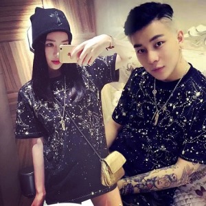 氣質銀河系星座情侶上衣-DoubleBear