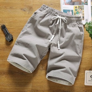 日系隱約白邊造型涼爽短褲-DoubleBear