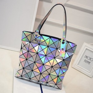 日韓同款三角幾何鐳射包-DoubleBear