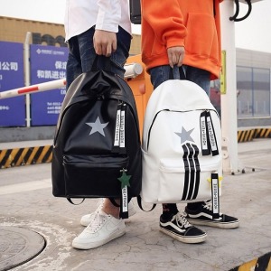 PU質感星星掛繩後包背-DoubleBear