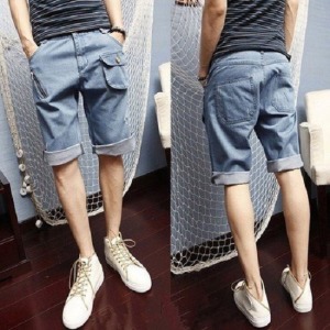 時尚拉鍊立體口袋短褲-DoubleBear