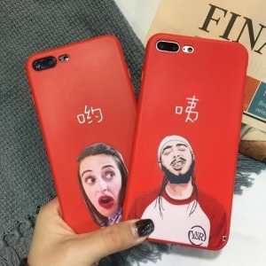 誇張臉部疑惑表情手機殼-DoubleBear