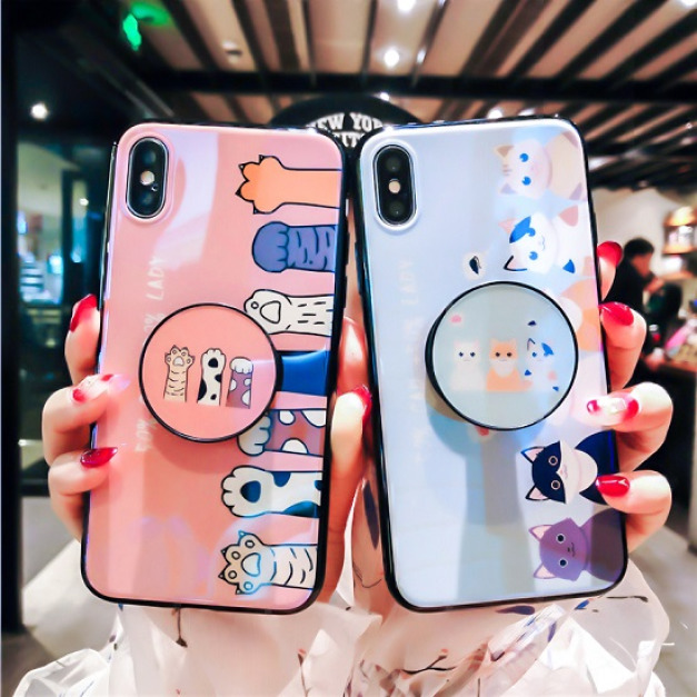 抖音貓爪剷屎官必備支架手機殼-DoubleBear