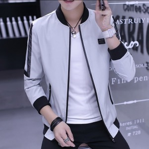 簡約素面防風雙口袋外套-DoubleBear