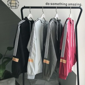 抽繩連帽線條運動外套-DoubleBear