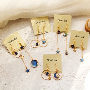 鑽石星辰耳環-DoubleBear