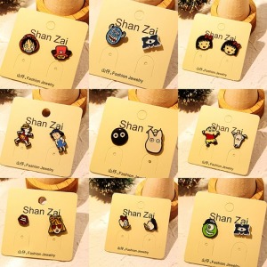 不對襯卡通總動員耳環-DoubleBear