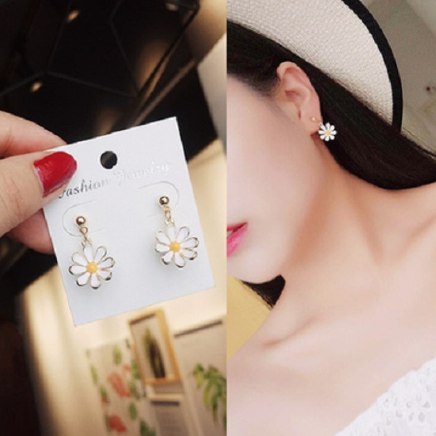 清新小雛菊耳環-DoubleBear