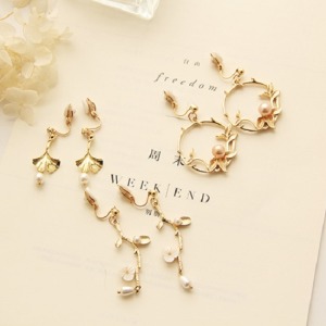 宮廷金枝玉葉耳夾-DoubleBear