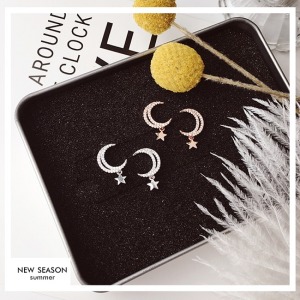 寂寞星球法式耳夾-DoubleBear