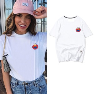 芝麻街純棉情侶多色短T