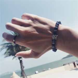 Fissured Owl原創龜紋石貓頭鷹手鍊-DoubleBear