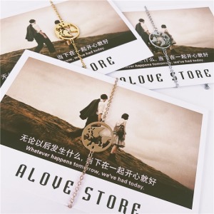 MASKED FOXES世界地圖情侶手鍊-DoubleBear