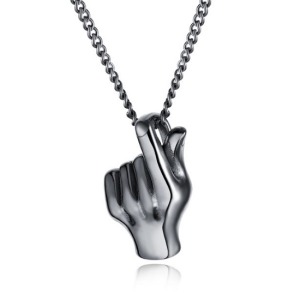 愛心手勢LOVE項鍊-DoubleBear