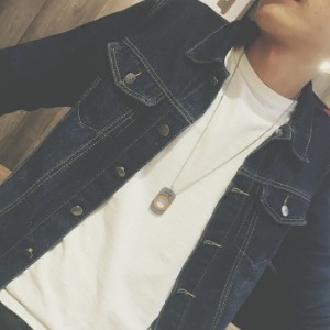 原創空心圓鈦鋼軍牌-DoubleBear