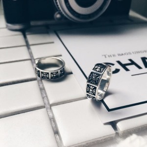 克羅地亞潮人十字架指環-DoubleBear