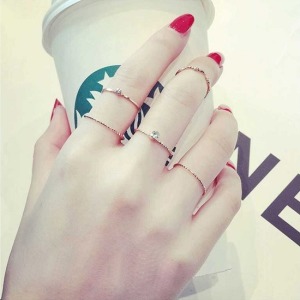 日韓鑲鑽小姊姊五件套組-DoubleBear