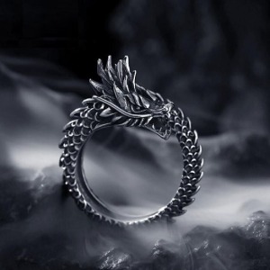 霸氣開口龍的傳人戒指-DoubleBear