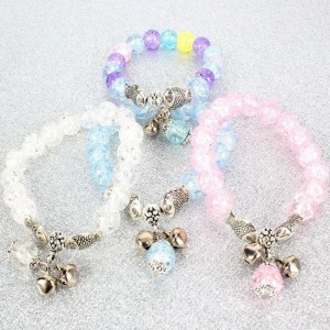 波西米亞風仿玻璃親親魚手鍊-DoubleBear