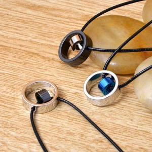 愛情雙環圓圈情侶項鍊-DoubleBear