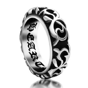 立體復古克羅心羅馬字戒指-DoubleBear