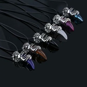 民族戰士狼牙樹脂項鍊-DoubleBear