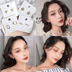 韓國東大門氣質珍珠耳環-DoubleBear