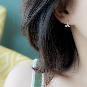 森林系小清新葉子耳環-DoubleBear