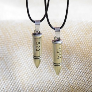 1314我愛你告白子彈項鍊-DoubleBear