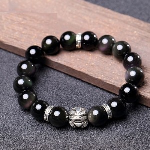 招財彩眼貔貅情侶手鍊-DoubleBear