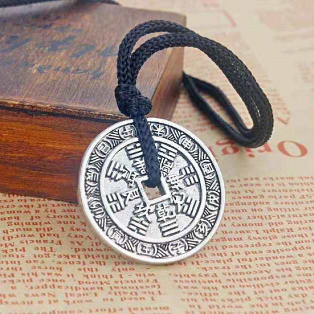 圓牌古錢幣轉運項鍊-DoubleBear