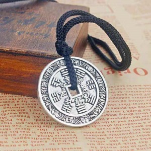 圓牌古錢幣轉運項鍊-DoubleBear