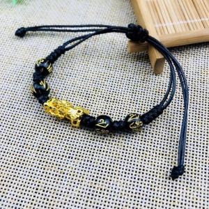 六字箴言貔鞦轉運招財手鍊-DoubleBear