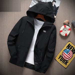 斜插口袋防風帥氣外套-DoubleBear