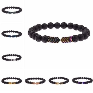 新款火山石變色箭頭手鍊-DoubleBear