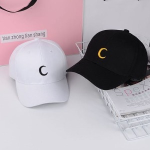 黑白兩面月亮刺繡老帽-DoubleBear