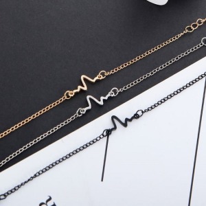 心電圖心跳頻率情侶手鍊-DoubleBear