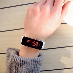 LED韓國運動風果凍手錶-DoubleBear