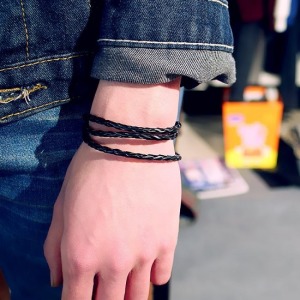 歐美流行先鋒編織手繩-DoubleBear