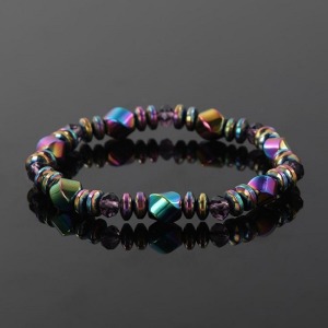 爆款磁性AB彩黑磁石手鍊-DoubleBear